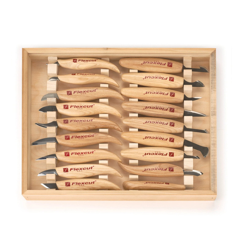 Deluxe Carving Knife Set with Free Tool Roll - 18 Piece